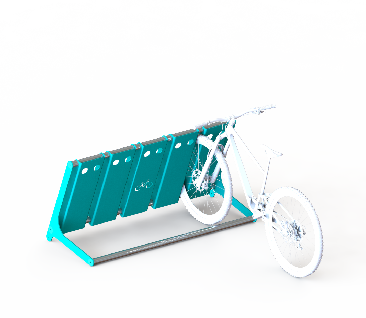 Cyklostojan pro 4 kola_bez kotvení